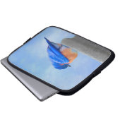 Bluebird-Malerei - Original Bird Art Laptopschutzhülle (Vorne Knopf)