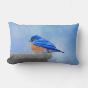 Bluebird-Malerei - Original Bird Art Lendenkissen