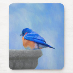 Bluebird-Malerei - Original Bird Art Mousepad