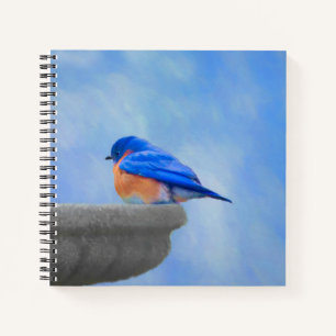 Bluebird-Malerei - Original Bird Art Notizblock