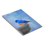 Bluebird-Malerei - Original Bird Art Notizblock (Rechte Seite)