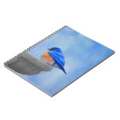 Bluebird-Malerei - Original Bird Art Notizblock (Linke Seite)