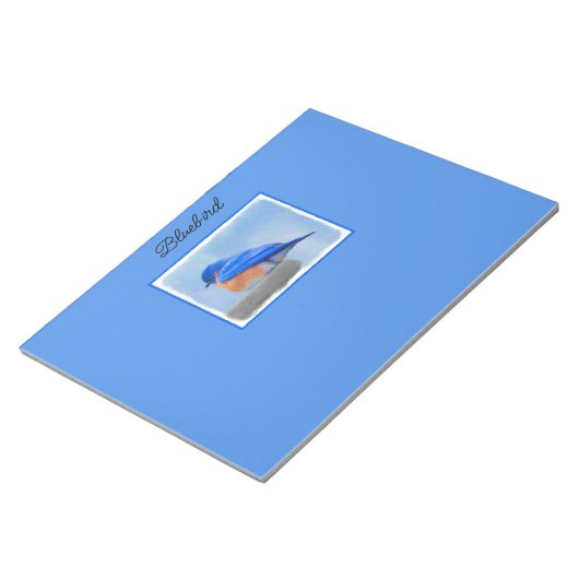 Bluebird-Malerei - Original Bird Art Notizblock (angewinkelt)