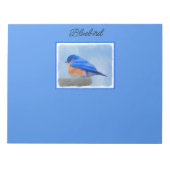 Bluebird-Malerei - Original Bird Art Notizblock (Vorderseite)