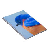 Bluebird-Malerei - Original Bird Art Notizblock (Rechte Seite)
