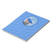 Bluebird-Malerei - Original Bird Art Notizblock (Rotiert)