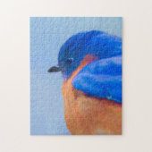 Bluebird-Malerei - Original Bird Art Puzzle (Vertikal)