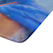 Bluebird-Malerei - Original Bird Art Schneidebrett (Ecke)