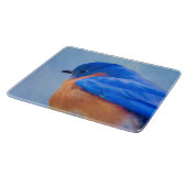 Bluebird-Malerei - Original Bird Art Schneidebrett (Ecke)