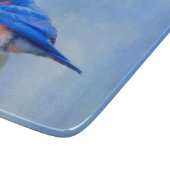 Bluebird-Malerei - Original Bird Art Schneidebrett (Ecke)