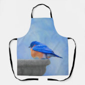 Bluebird-Malerei - Original Bird Art Schürze (Vorderseite)