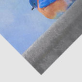 Bluebird-Malerei - Original Bird Art Seidenpapier (Ausschnitt)