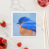 Bluebird-Malerei - Original Bird Art Serviette (Beispiel)