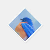 Bluebird-Malerei - Original Bird Art Serviette (Ecke)