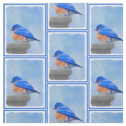 Bluebird-Malerei - Original Bird Art Stoff (Muster)