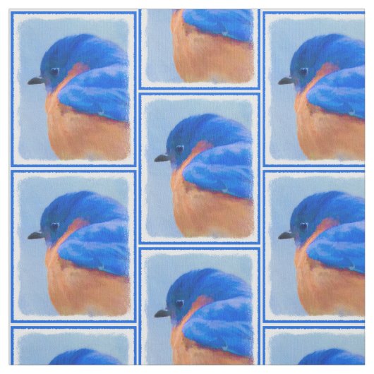 Bluebird-Malerei - Original Bird Art Stoff (Muster)