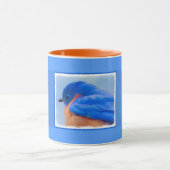 Bluebird-Malerei - Original Bird Art Tasse (Zentrum)