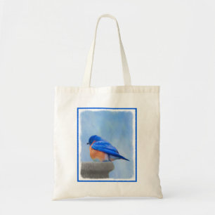 Bluebird-Malerei - Original Bird Art Tragetasche