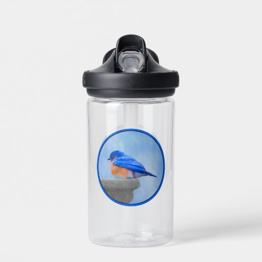 Bluebird-Malerei - Original Bird Art Trinkflasche (Vorne)