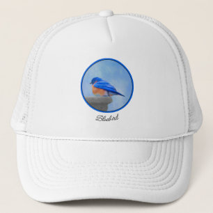 Bluebird-Malerei - Original Bird Art Truckerkappe
