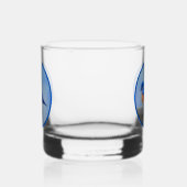 Bluebird-Malerei - Original Bird Art Whiskyglas (Links)
