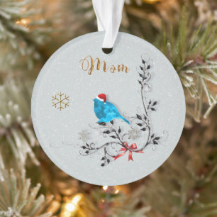 Bluebird & Mama Ornament