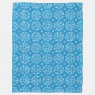 Bluebird Mandala Fleecedecke