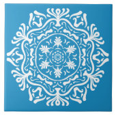 Bluebird Mandala Fliese (Vorderseite)