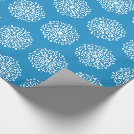 Bluebird Mandala Geschenkpapier (Ecke)
