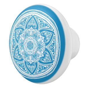 Bluebird Mandala Keramikknauf