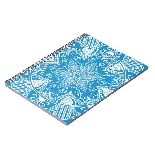 Bluebird Mandala Notizblock (Linke Seite)