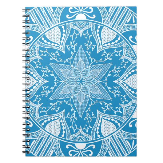 Bluebird Mandala Notizblock (Vorderseite)