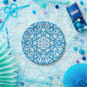 Bluebird Mandala Pappteller (Party)