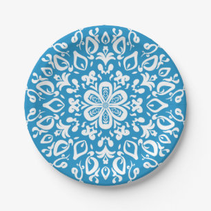 Bluebird Mandala Pappteller