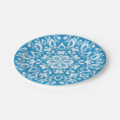 Bluebird Mandala Pappteller (Schrägansicht)