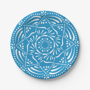 Bluebird Mandala Pappteller