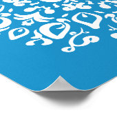 Bluebird Mandala Poster (Ecke)