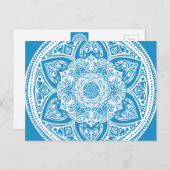 Bluebird Mandala Postkarte (Vorne/Hinten)