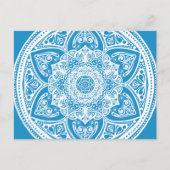 Bluebird Mandala Postkarte (Vorderseite)