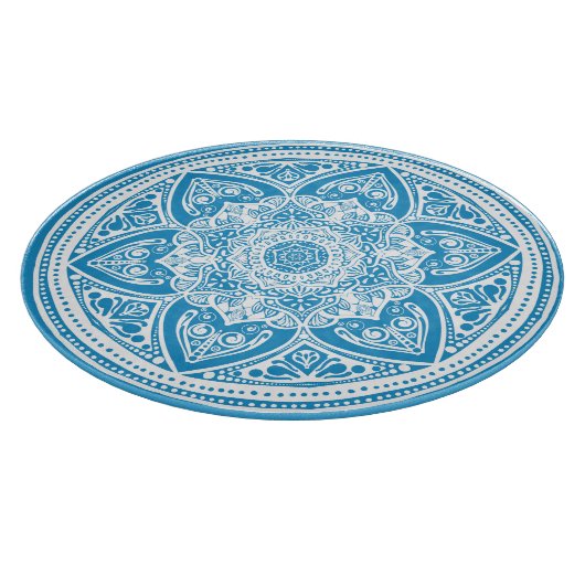 Bluebird Mandala Schneidebrett (Ecke)