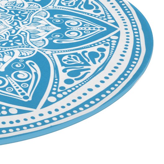 Bluebird Mandala Schneidebrett (Ecke)