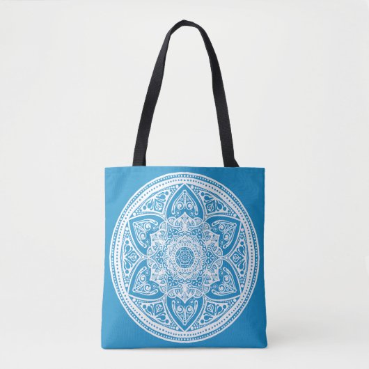 Bluebird Mandala Tasche (Vorderseite)