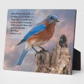 BLUEBIRD - Matthew 6:26 Fotoplatte (Seite)
