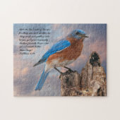 BLUEBIRD - Matthew 6:26 Puzzle (Horizontal)