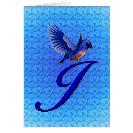 Bluebird Monogram Anfangs J Elegant (Vorne)