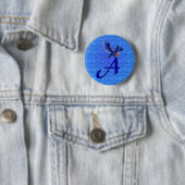 Bluebird Monogram Initial A Button (Beispiel)