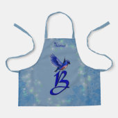Bluebird Monogram Initial B Ihr Name Schürze (Vorderseite)