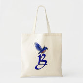 Bluebird Monogram Initial B Tragetasche (Vorne)