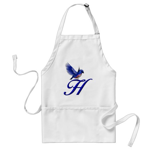 Bluebird Monogram Initial H Schürze (Vorne)