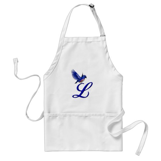 Bluebird Monogram Initial L Schürze (Vorne)